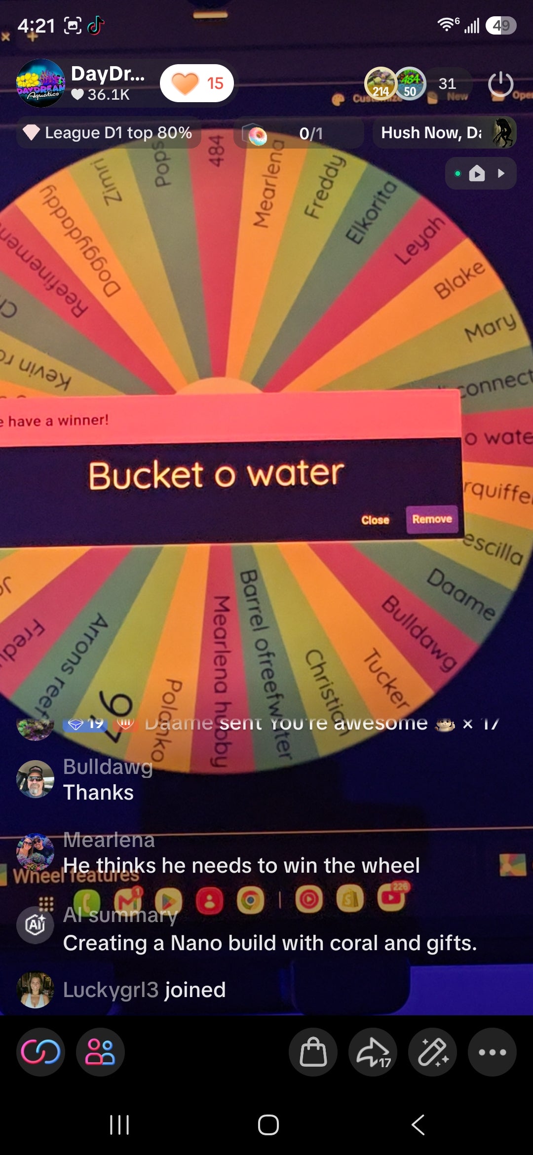Bucket Of Water's Pack